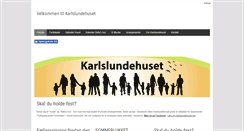 Desktop Screenshot of karlslundehuset.dk